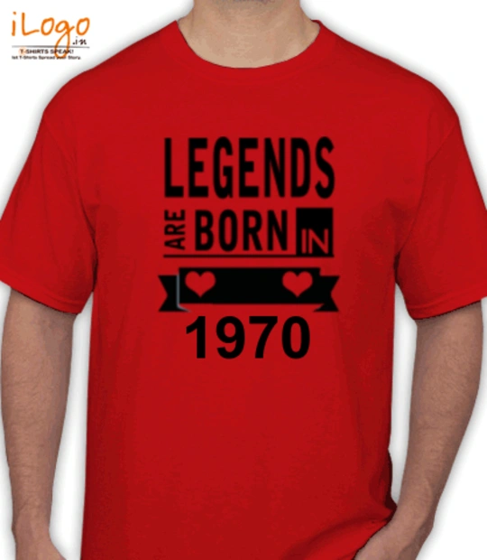 Legends are Born in 1970 T-Shirts
