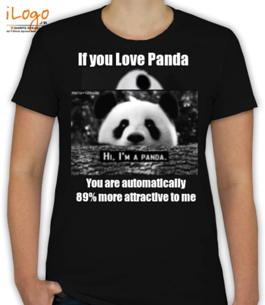 Panda-Tshirt- - T-Shirt [F]