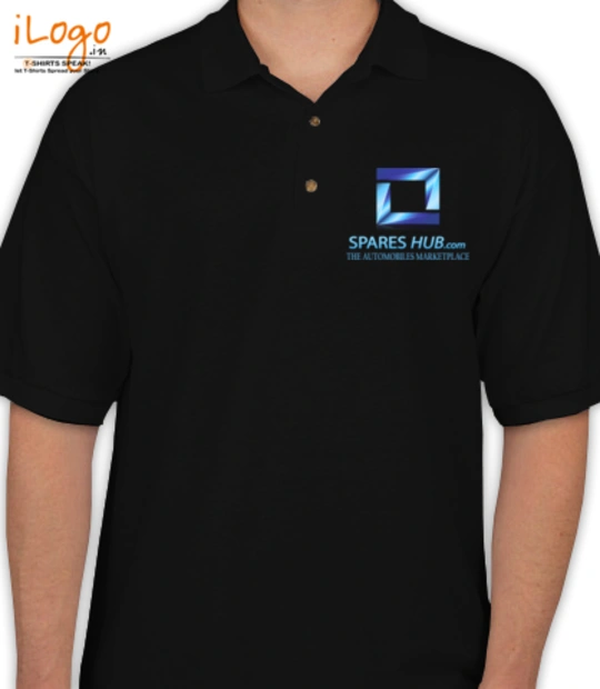 Tee SpareshubBLACK T-Shirt