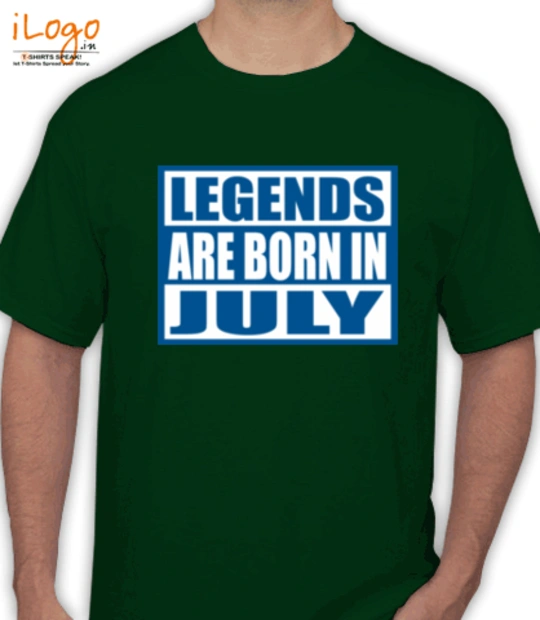 Legends-are-born-in-july%C%C - T-Shirt