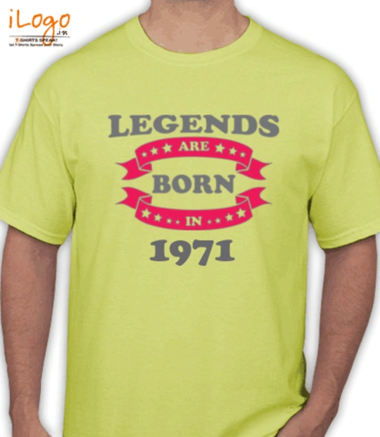 Legends are Born in 1971 Legends-are-born-. T-Shirt