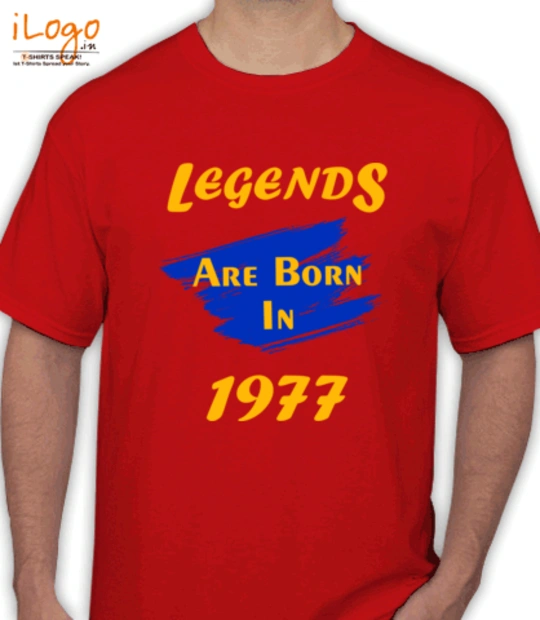 Legends are Born in 1977 Legends-are-born- T-Shirt