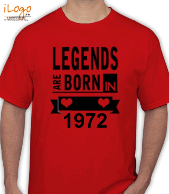 Legends are Born in 1972 Legends-are-born-in- T-Shirt