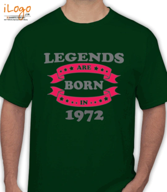 Legends are Born in 1972 Legends-are-born-in-% T-Shirt