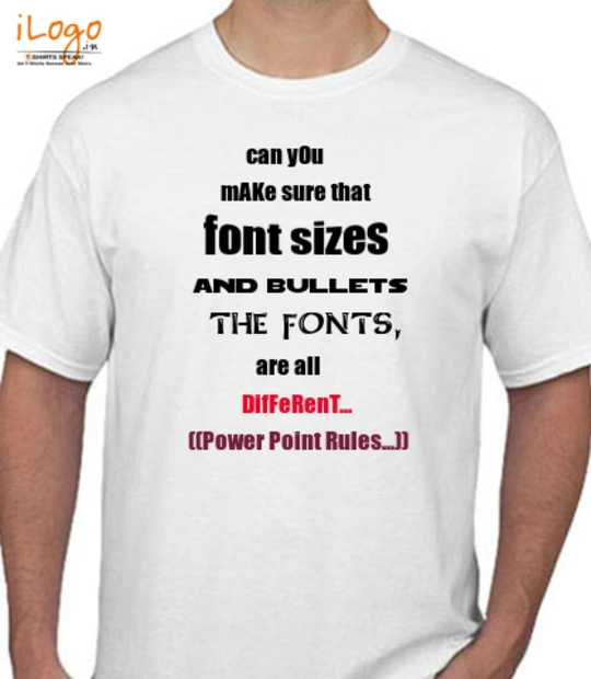 Tee font T-Shirt