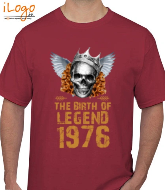 Legends are Born in 1976 LEGENDS-BORN-IN- T-Shirt