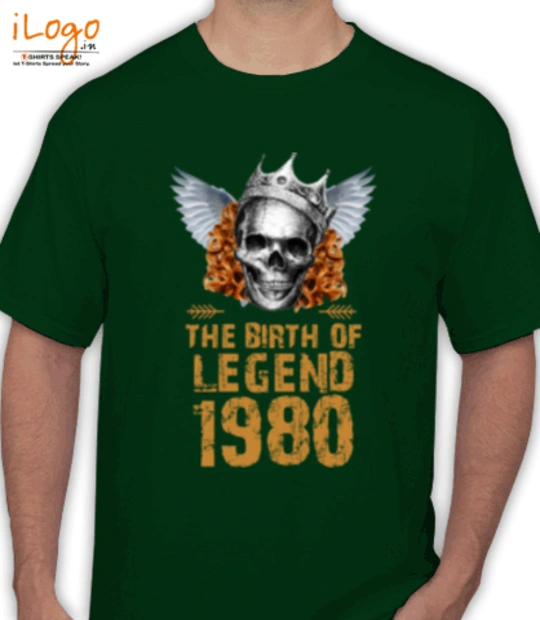 Legends are Born in 1980 LEGENDS-BORN-IN- T-Shirt