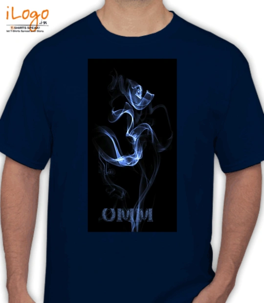  Rudra Om-Blue T-Shirt