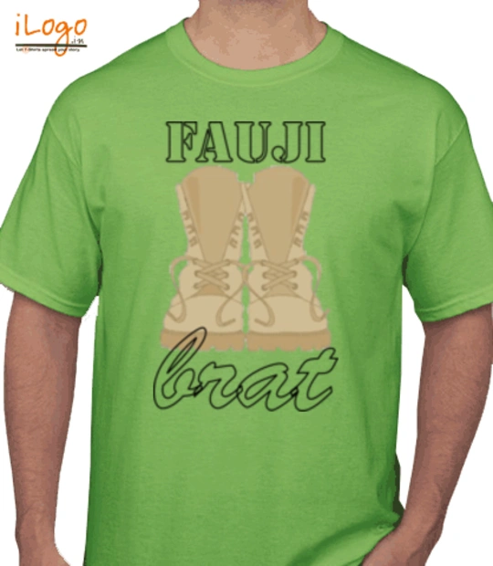 Army Brat fauji-brat-with-stencil-font T-Shirt