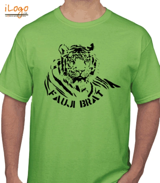 Army Brat FAUJI-BRAT-TIGER T-Shirt