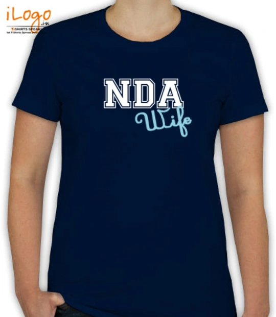 Nda wife nda-wife-only-text T-Shirt