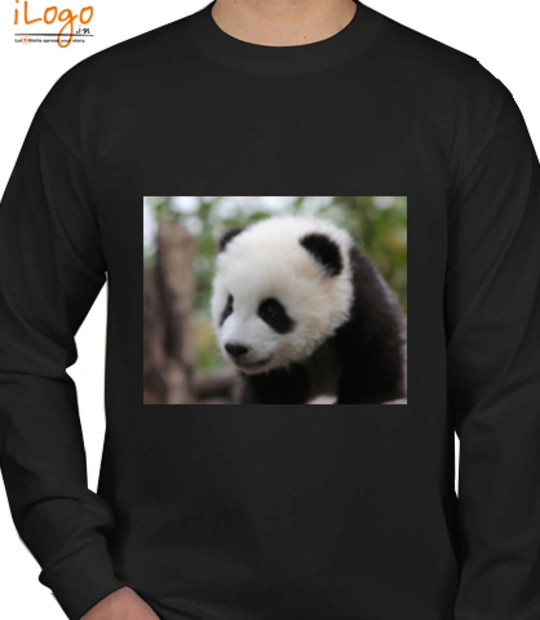 Panda- - Personalized full sleeves T-Shirt