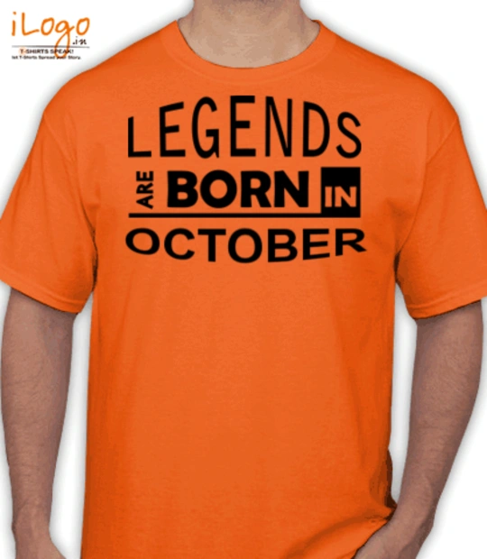 Born legends-bornin-october. T-Shirt