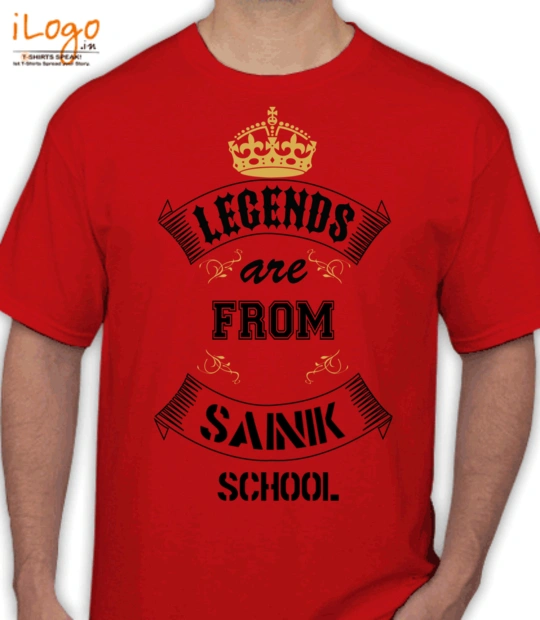 Collage legend-are-from-sainik-school T-Shirt