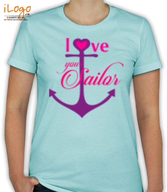 Navy Wife anchor-love-your-sailor T-Shirt