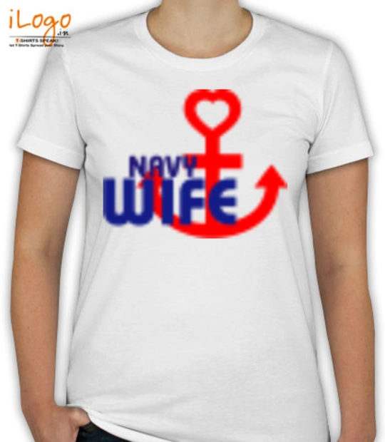 Navy Wife anchor-heart-navy-wife T-Shirt