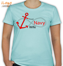 Navy Wife proud-navy-wife-in T-Shirt