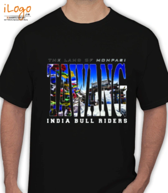 T shirts Tawang-Black T-Shirt