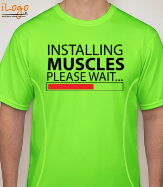 Running installing-muscles. T-Shirt