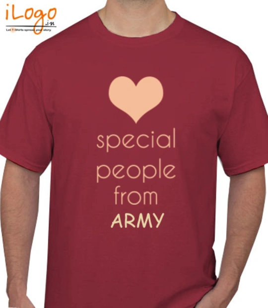 Special people are born in special-people-are-from-army T-Shirt