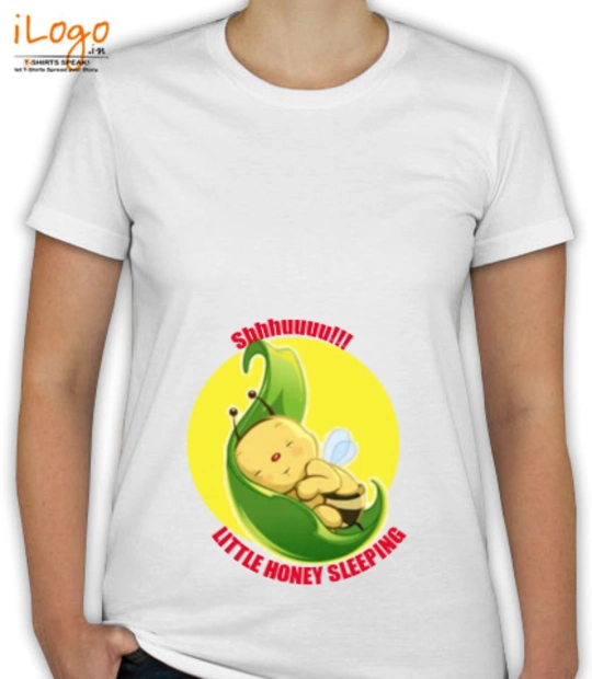 Preganency t shirt Little-honey-sleeping T-Shirt