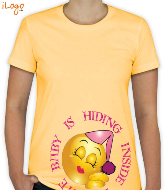 Baby dressed by daddy BABY-HIDING T-Shirt