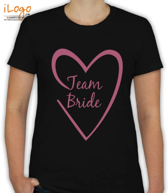 CS my Heart Heart-Team-Bride T-Shirt