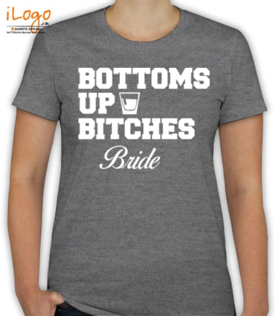 Baby shower Bottom-up-bride T-Shirt
