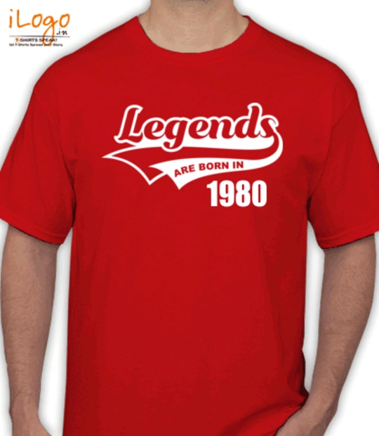 Legends are Born in 1980 Legends-are-born-IN-%B T-Shirt