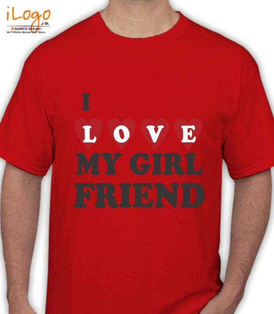 Red My-girlfriend T-Shirt