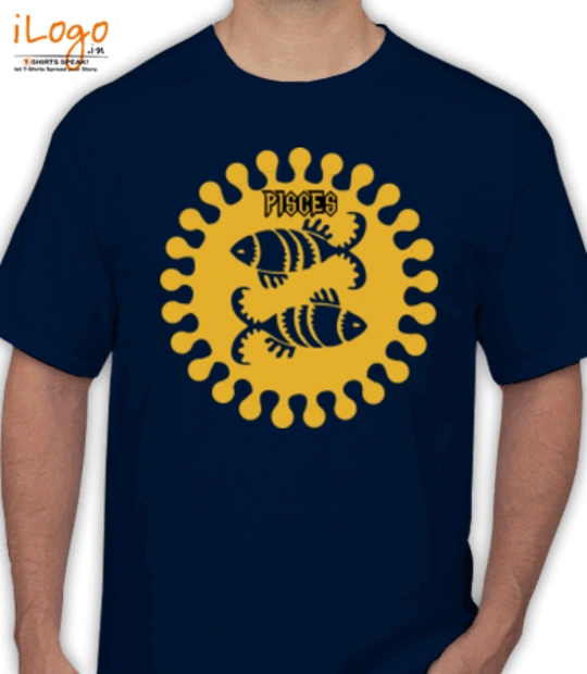 Navy blue  ZODIAC T-Shirt