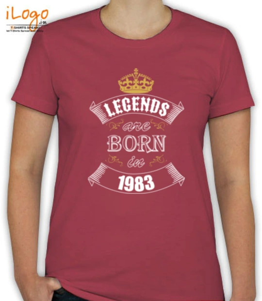 Legends are Born in 1983 Legends-are-born-in-%C%C T-Shirt
