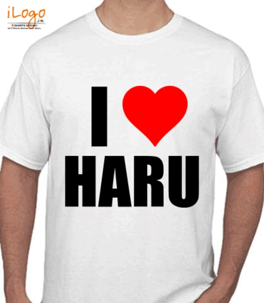 T shirts I-LOVE-HARU T-Shirt