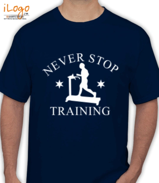 Gym Inspirational Never-stop-Training T-Shirt