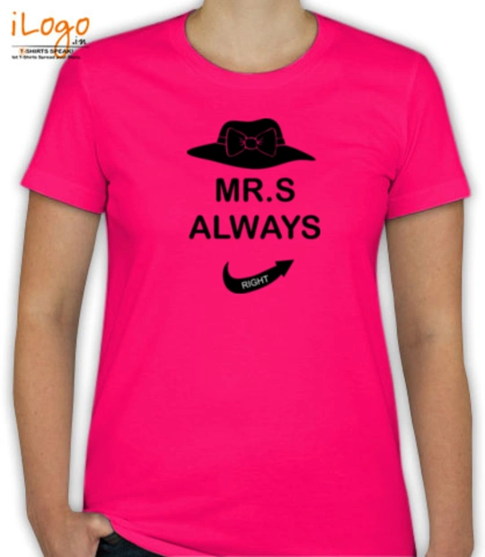 Bachelor Party bride-Mr.s-always-right T-Shirt