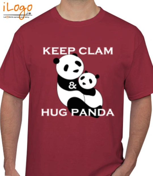 Wwf orgnization Keep-clam-%-hug-panda T-Shirt