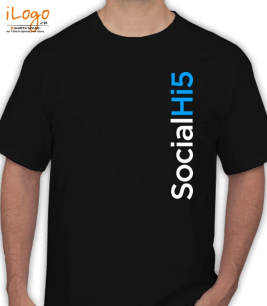T shirts SocialHi-Black T-Shirt