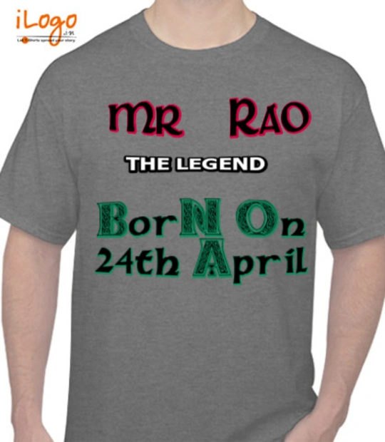 T shirts Born-on-April T-Shirt