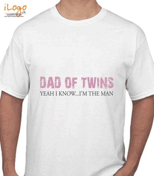 Baby shower Dad-of-twins-t-shirt T-Shirt
