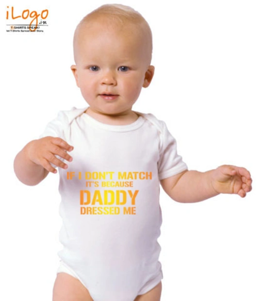 Baby t shirt Daddy-dressed-me T-Shirt