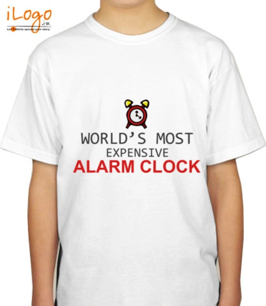 Baby dressed by daddy Expensive-alarm-clock T-Shirt
