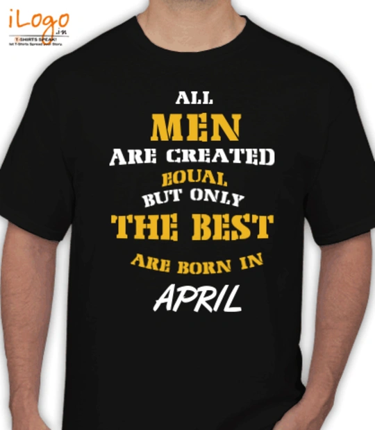 T shirts BORN-IN-APRIL T-Shirt