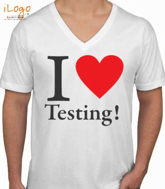T shirts i-love-testing T-Shirt