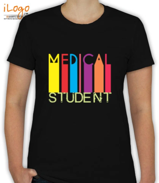 Black Led  Medical-Student-design T-Shirt