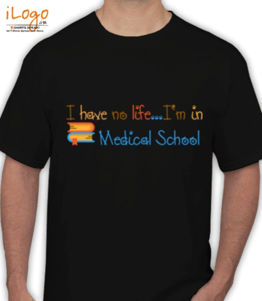 Black Led  Medical-School-design T-Shirt