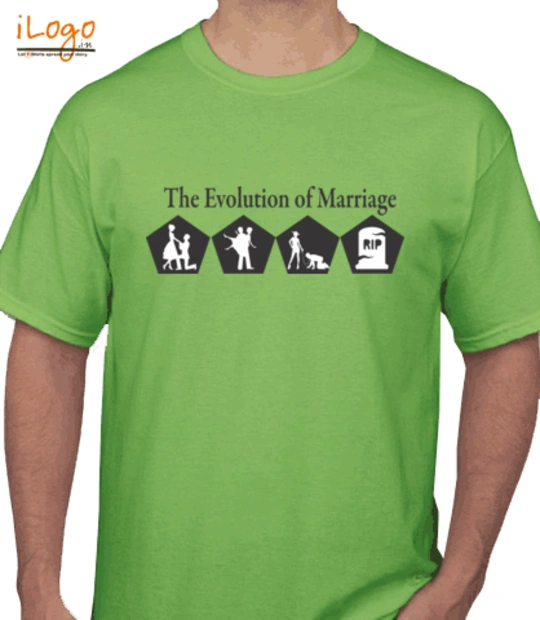 Evolution Evolution-Of-Marriage T-Shirt