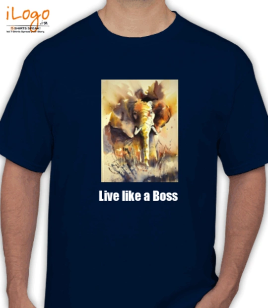 T shirts Elephant-blue T-Shirt