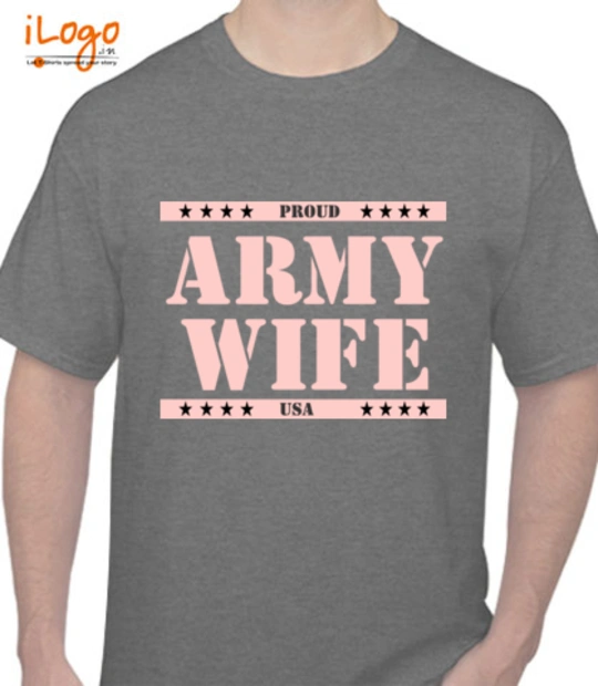 ARMY WIFE army-veteran-tshirt T-Shirt