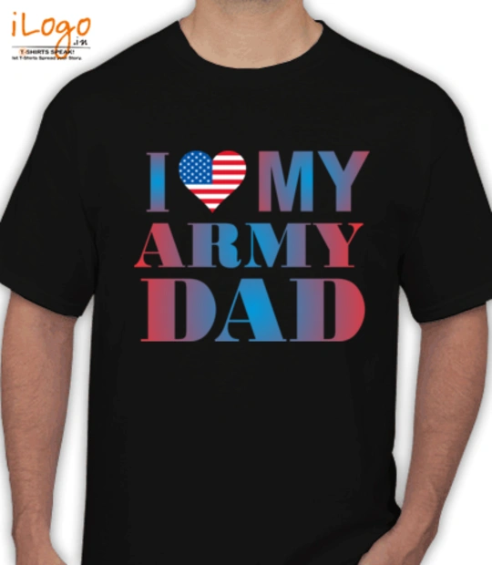 To be a dad love-army-dad T-Shirt