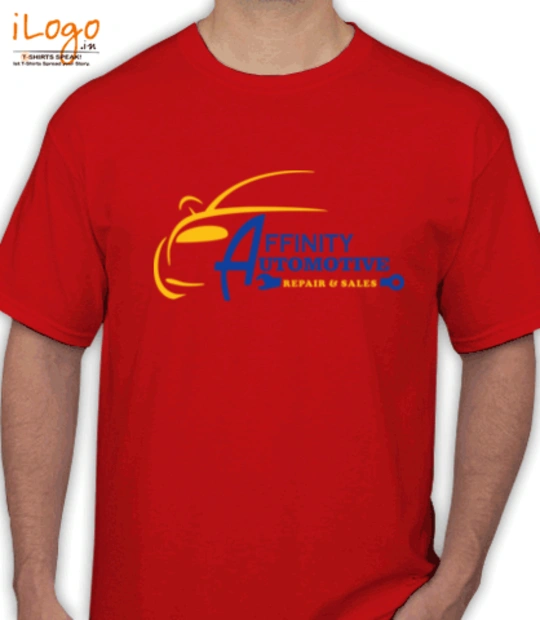 Fauji man in red AFFINITY T-Shirt